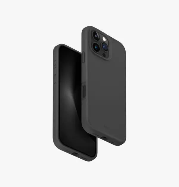 UNIQ LINO HUE LIQUID SILICONE CASE WITH DUAL-LAYER HYBRID PROTECTION FOR 2024 IPHONE 16 PRO | GREY